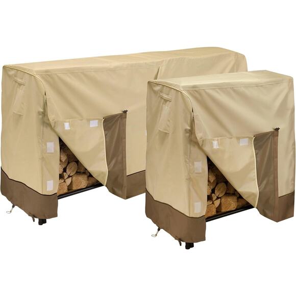 NWT Veranda Classic Accessories Water-Resistant 12 Foot Log Rack Cover, earth - Picture 3 of 15